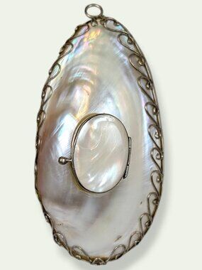Antique Victorian Mother of Pearl "Locket" Pendant